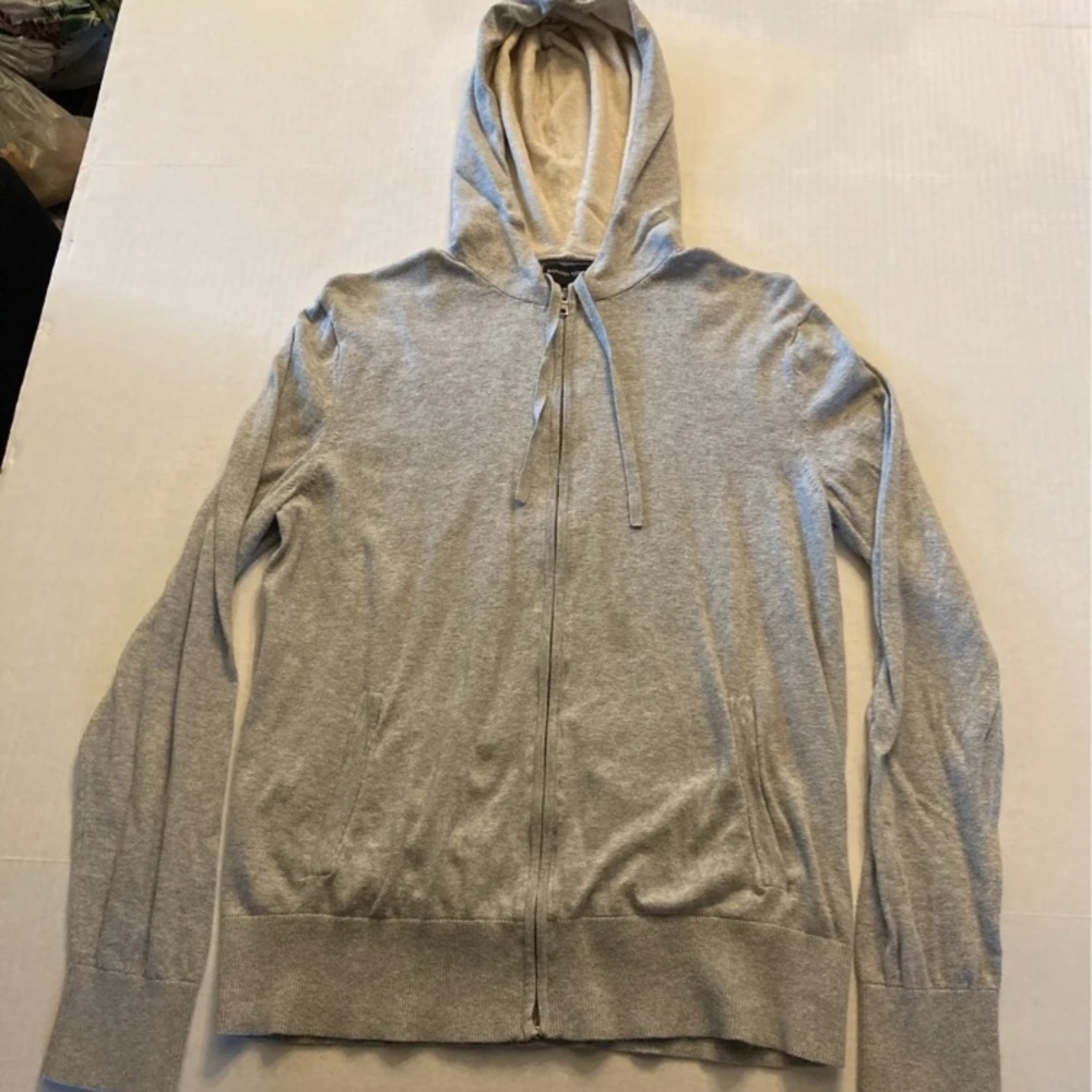 Lightweight Zip Up Hoodie 100% Cotton Size S